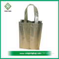 Metal like custom coated non woven bag